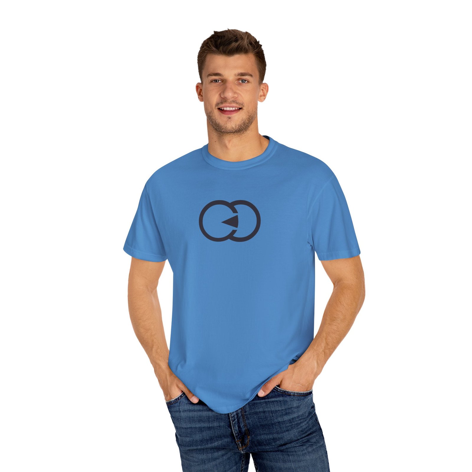 Unisex Garment-Dyed T-Shirt - Minimalist Circular Design with G8 Sport - Image 55