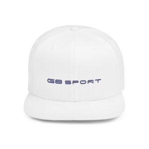 Wear the Attitude Stylish Flat Bill Snapback Cap - Trendy White Hat for Sport and Casual Wear With G8 Sport