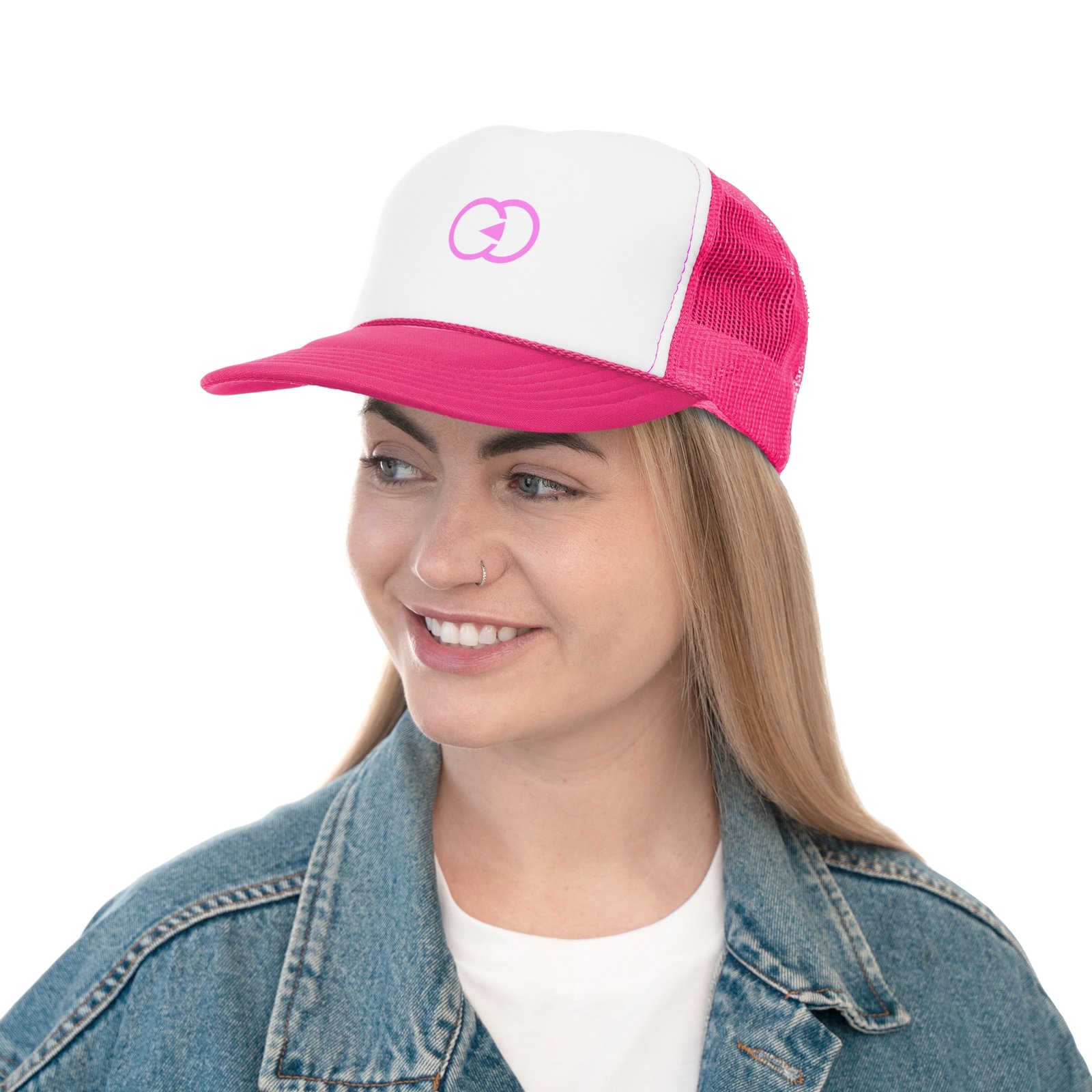 Stylish Pink Logo Trucker Cap - Perfect for Outdoor Adventures and Casual Days with G8 Sport - Image 16