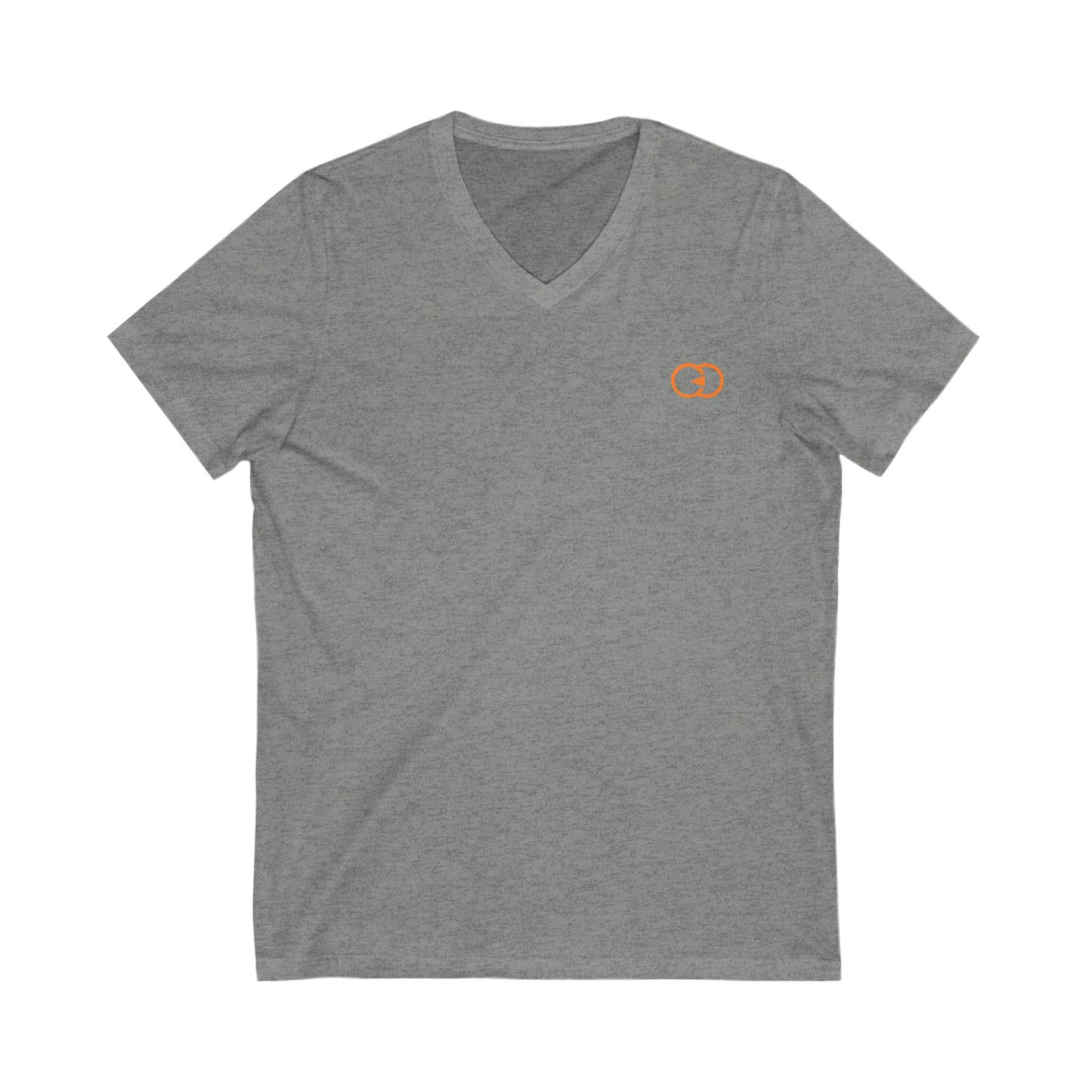 Minimalist Orange Link V-Neck Tee for Casual Wear With G8 Sport - Image 7