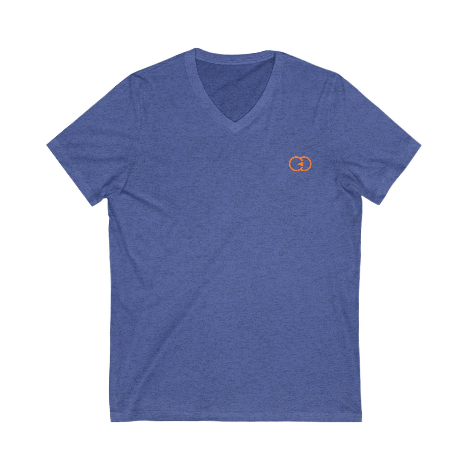 Minimalist Orange Link V-Neck Tee for Casual Wear With G8 Sport - Image 15