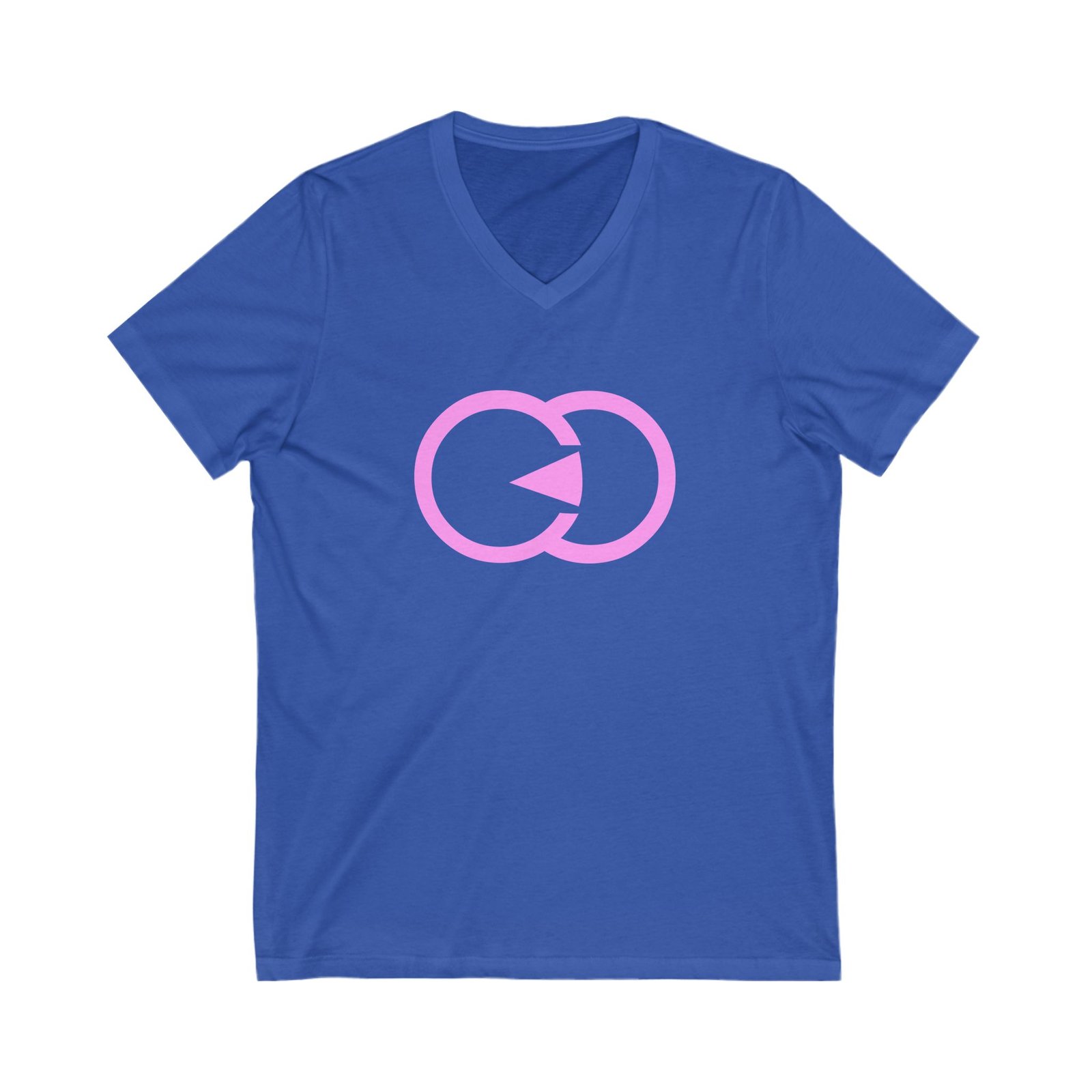 Minimalist Love Symbol Unisex V-Neck Tee With G8 Sport - Image 11