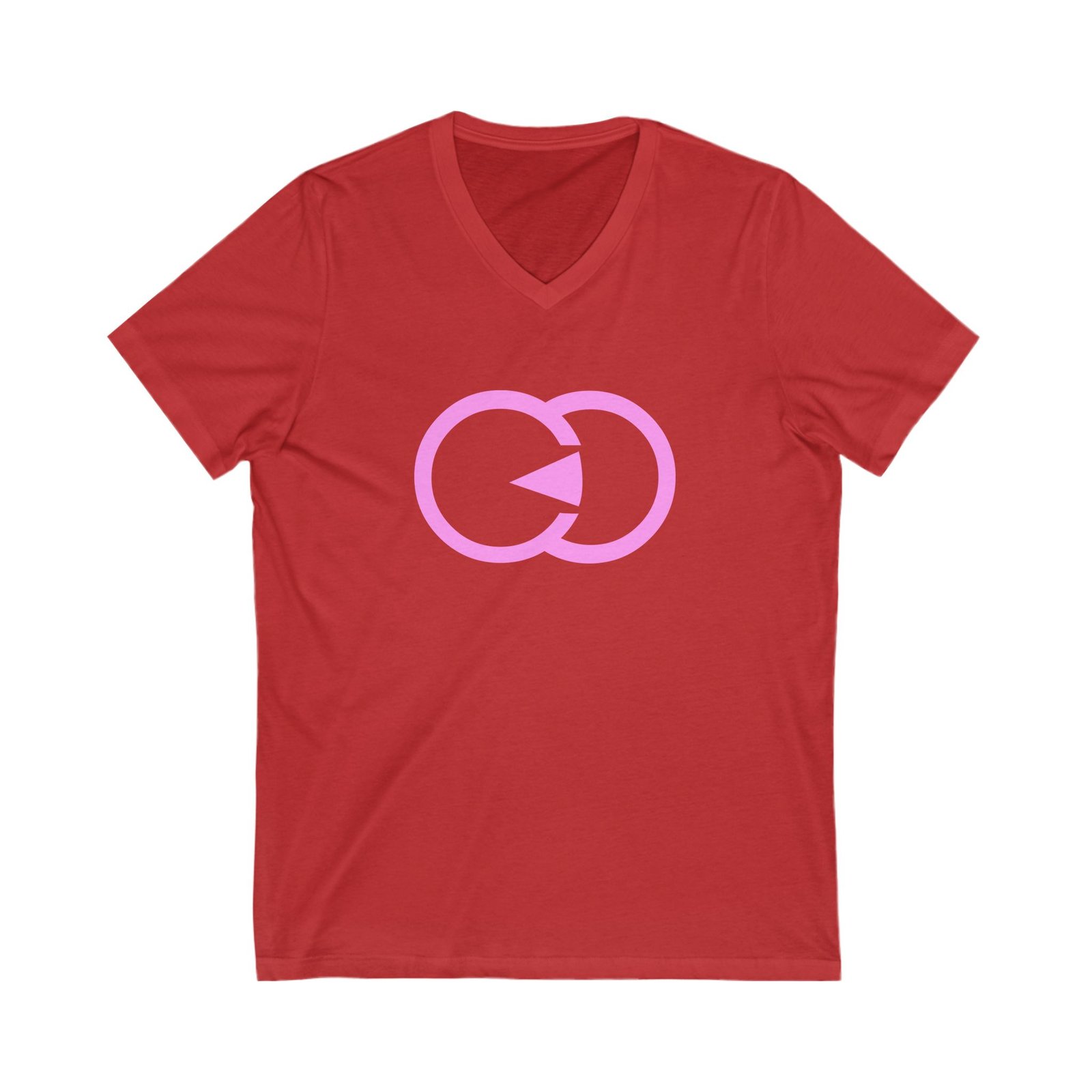 Minimalist Love Symbol Unisex V-Neck Tee With G8 Sport - Image 23