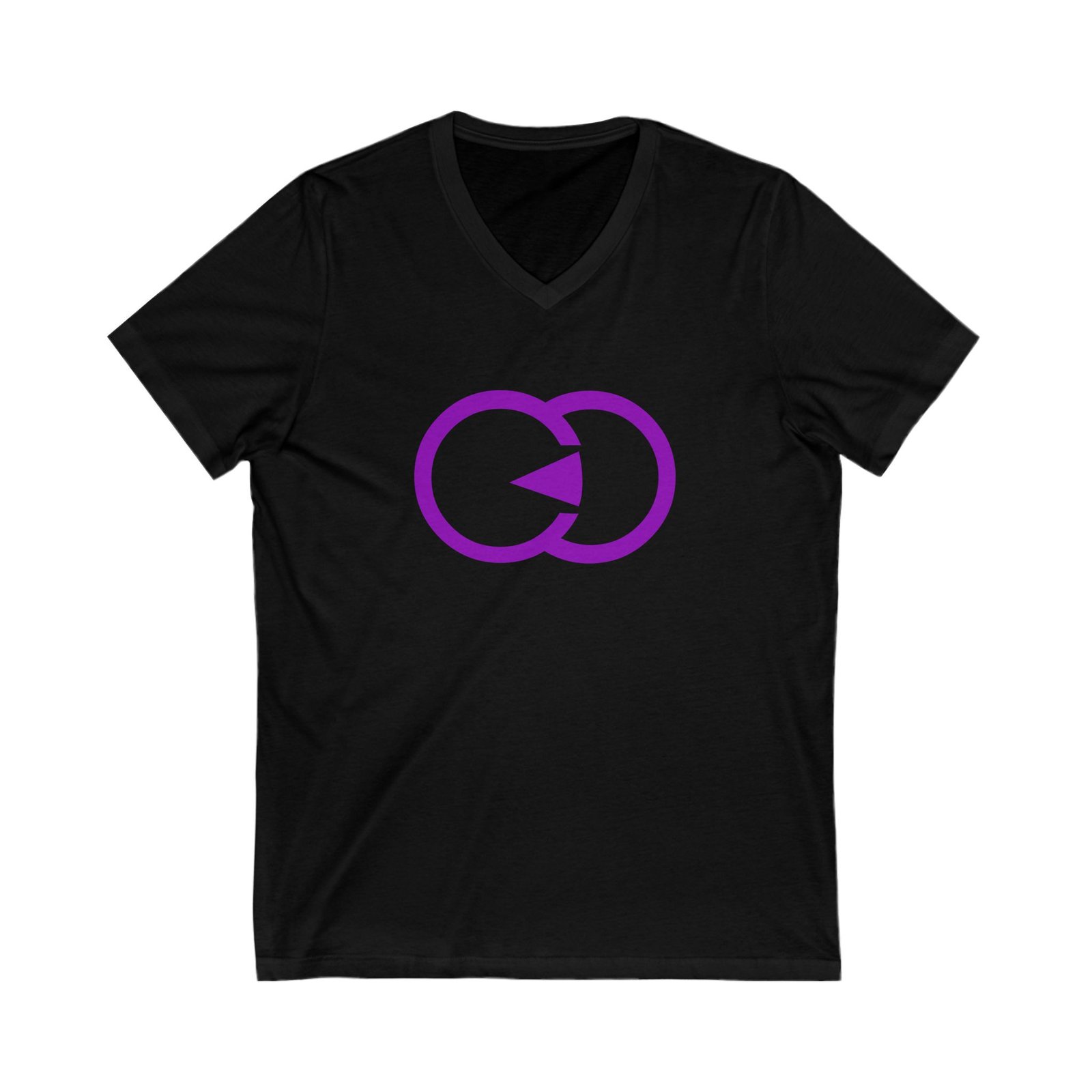 Unisex V-Neck Tee with Purple Interlocking Design - Casual Comfort for Everyday Wear With G8 Sport - Image 9