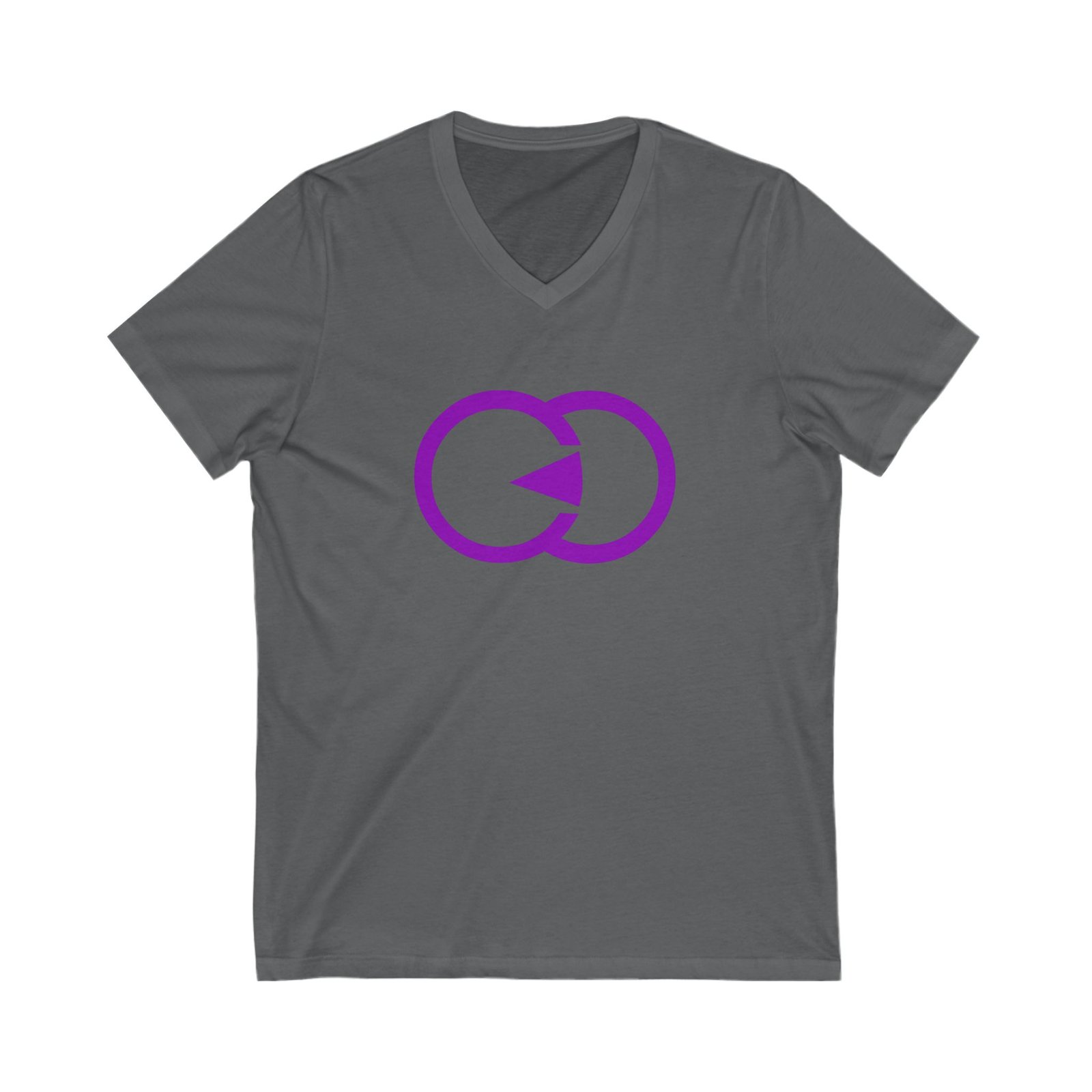Unisex V-Neck Tee with Purple Interlocking Design - Casual Comfort for Everyday Wear With G8 Sport - Image 13