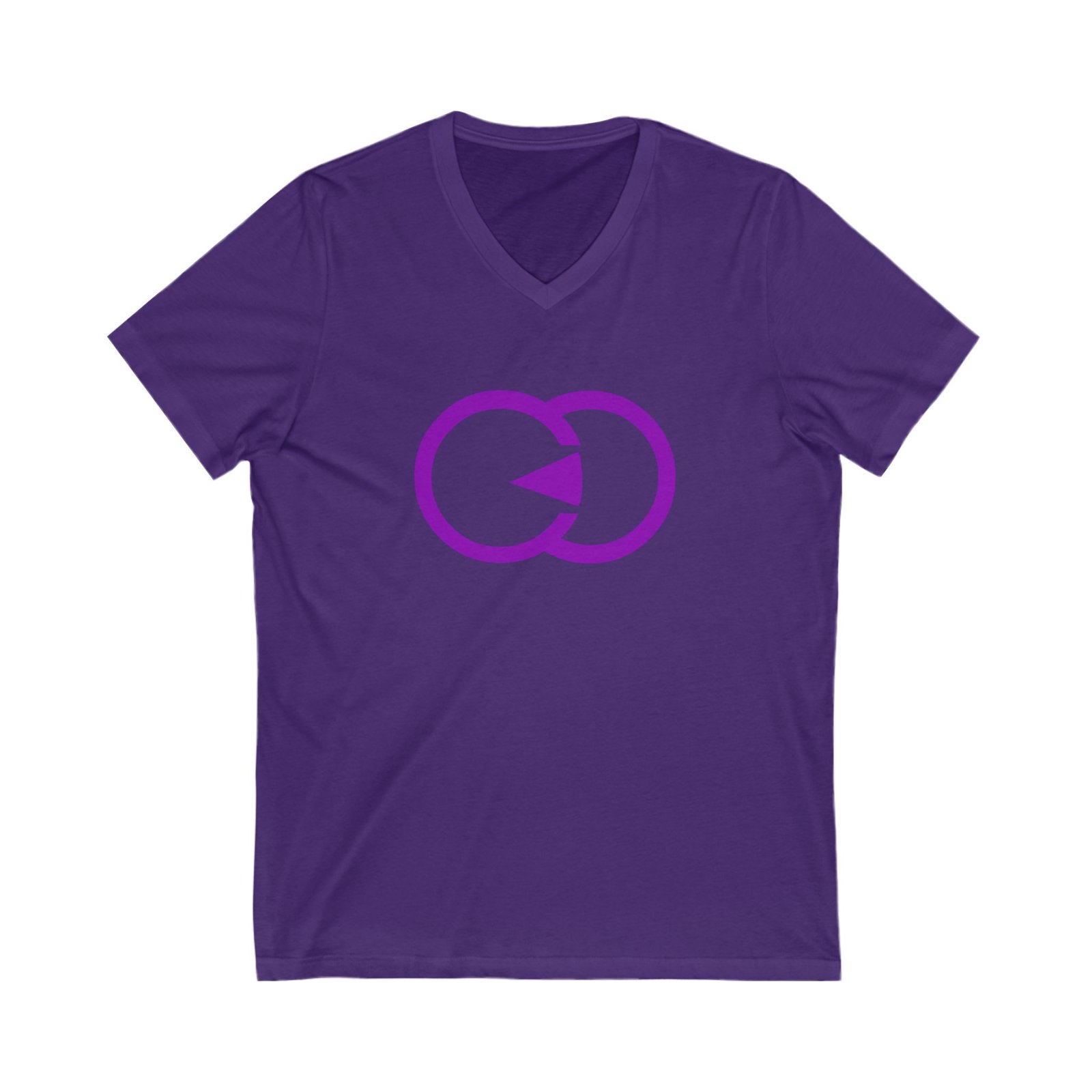 Unisex V-Neck Tee with Purple Interlocking Design - Casual Comfort for Everyday Wear With G8 Sport - Image 17