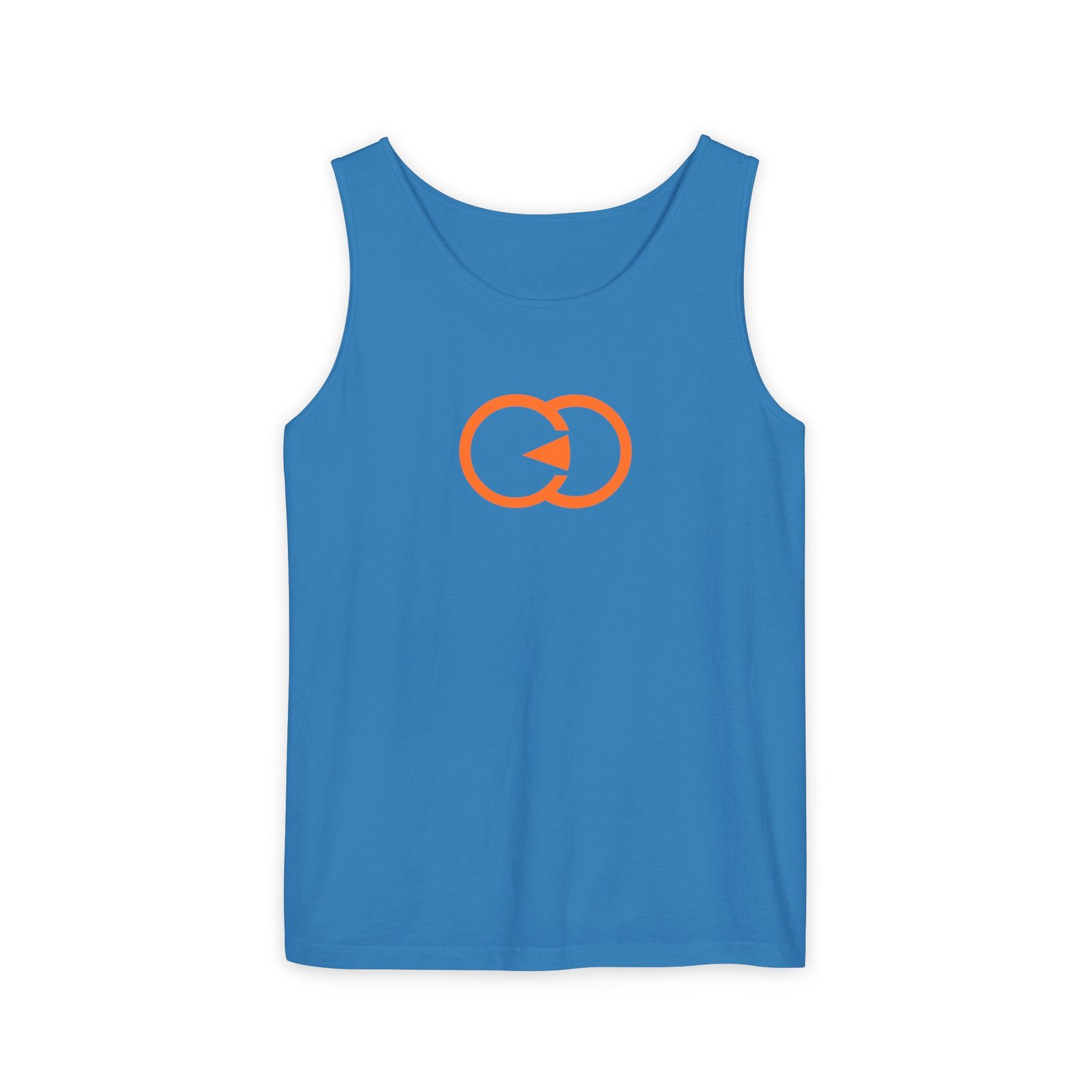 Unisex Garment-Dyed Tank Top with Orange Graphic - Casual Summer Wear with G8 Sport - Image 34