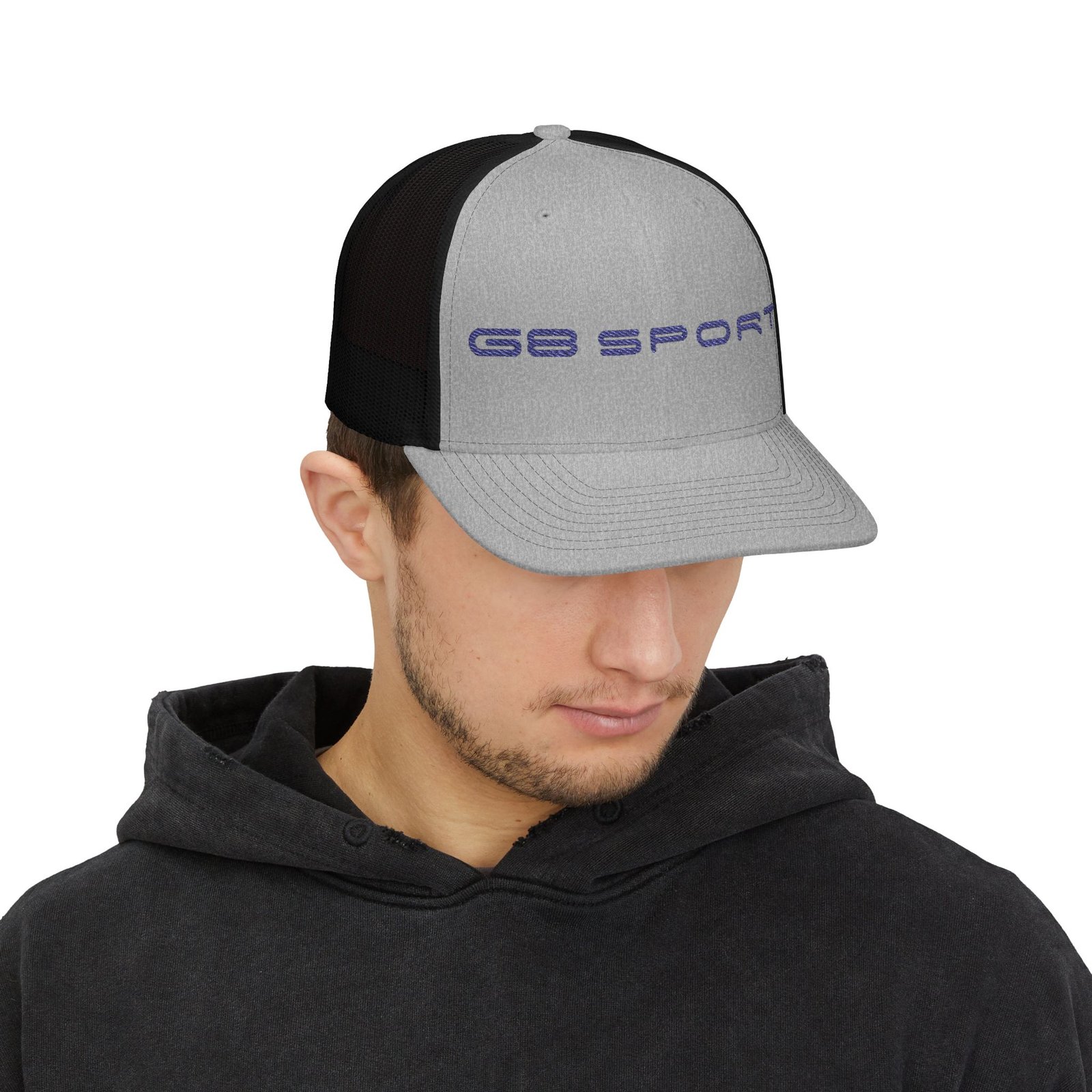 Sporty Embroidered Snapback Trucker Cap - Casual Style for Sports and Outdoors with G8 Sport - Image 3