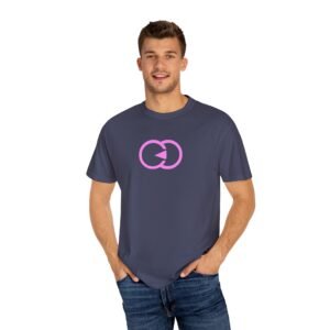Unisex Garment-Dyed T-Shirt with Playful Pink Design With G8 Sport