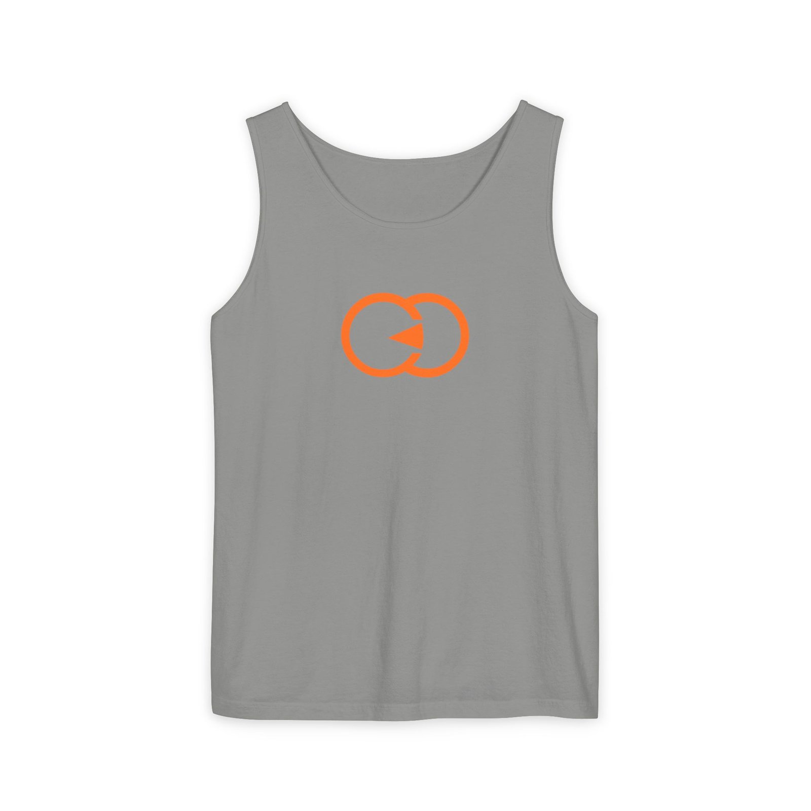 Unisex Garment-Dyed Tank Top with Orange Graphic - Casual Summer Wear with G8 Sport - Image 30