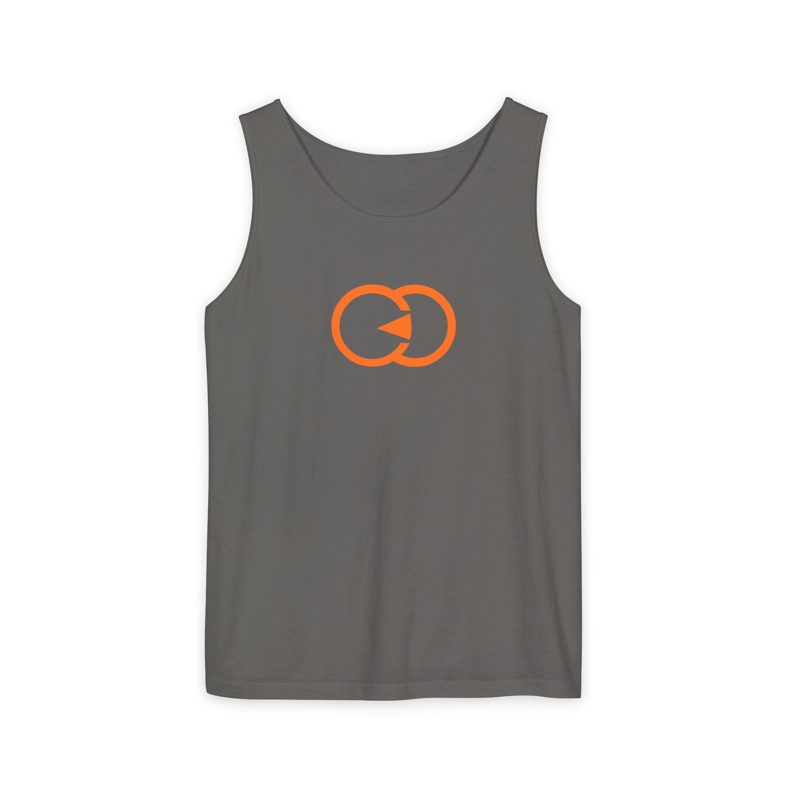 Unisex Garment-Dyed Tank Top with Orange Graphic - Casual Summer Wear with G8 Sport - Image 14