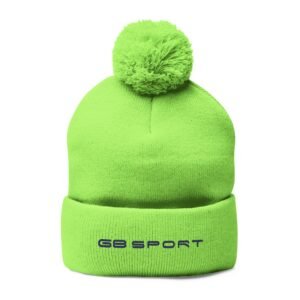 Cozy Pom-Pom Knit Cap with Embroidery - Perfect Winter Accessory with G8 Sport