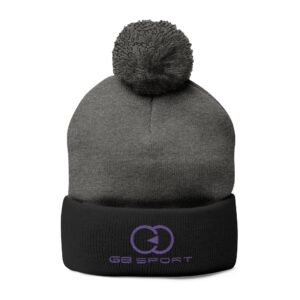 Cozy Pom-Pom Knit Cap with Embroidery for Winter Style with G8 Sport