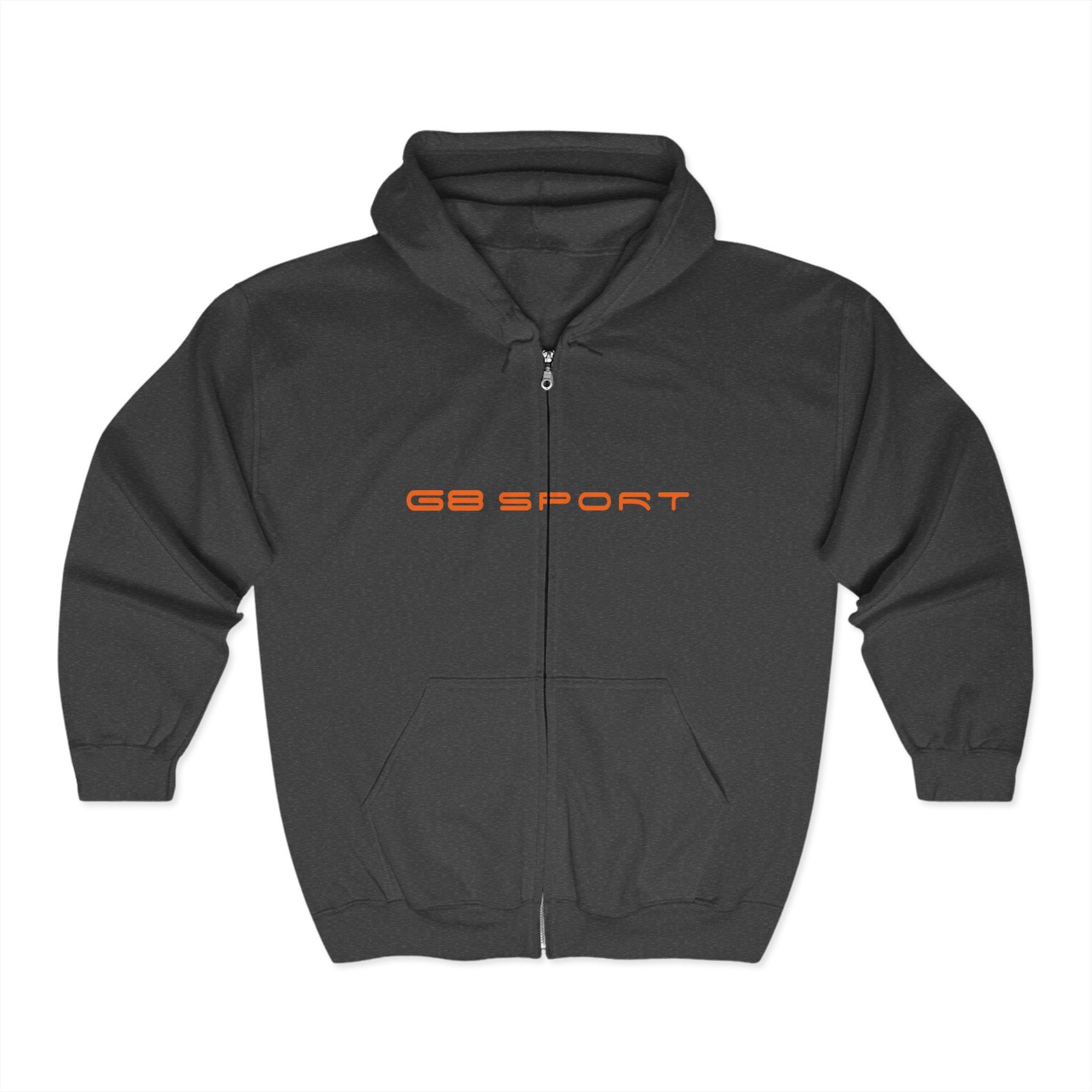 Unisex Heavy Blend Full Zip Hoodie - Sporty Style with 'GB Sport' Design With G8 Sport