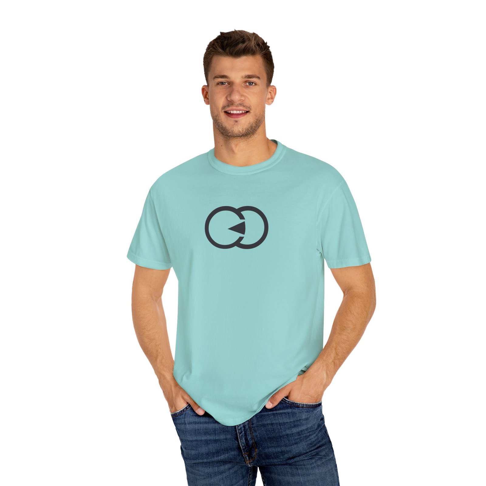 Unisex Garment-Dyed T-Shirt - Minimalist Circular Design with G8 Sport - Image 31