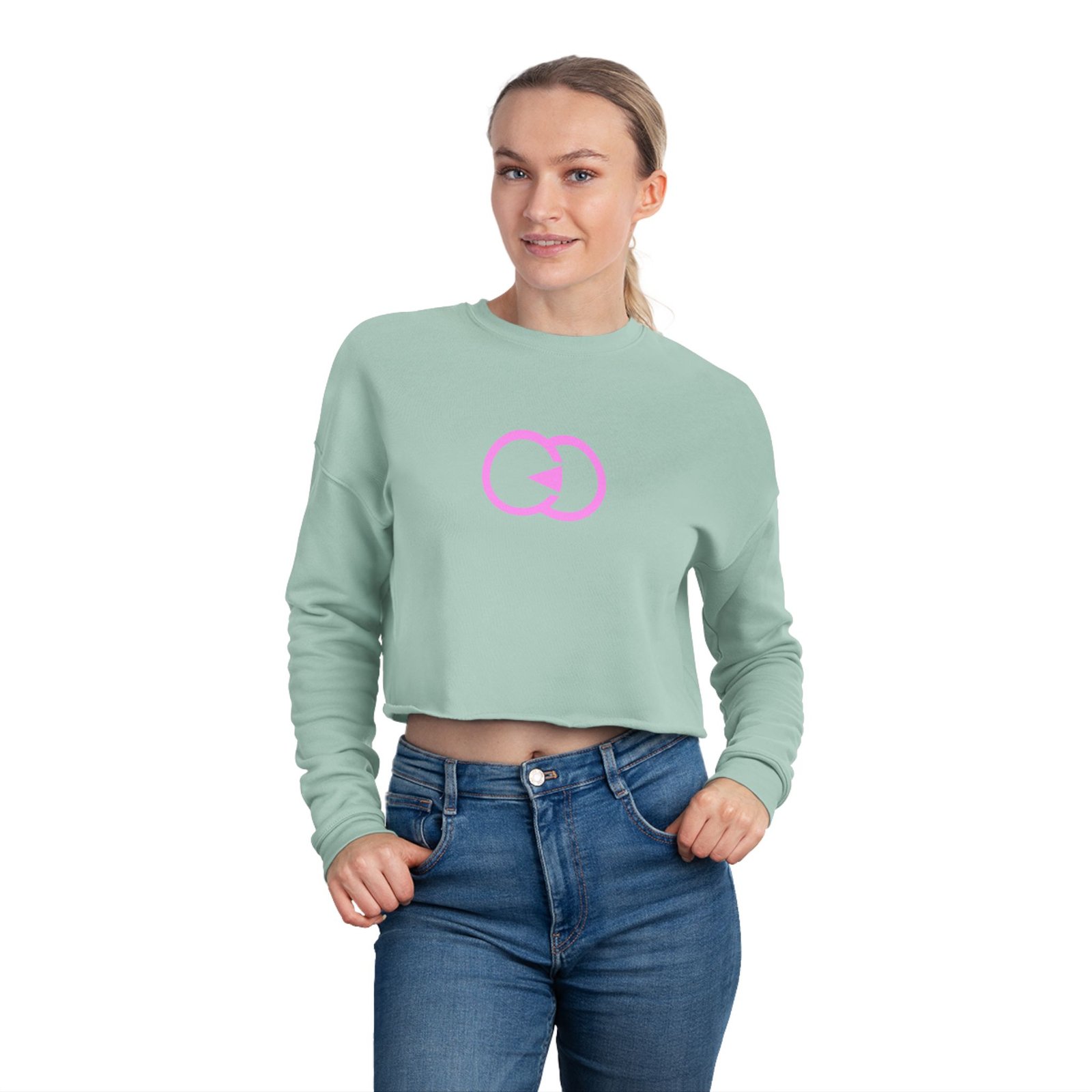 Women's Cropped Sweatshirt with Stylish Pink Graphic - Perfect for Casual Outfits and Gifts with G8 Sport - Image 16