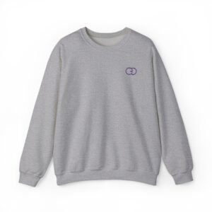 Minimalist Unisex Crewneck Sweatshirt - Purple Emblem With G8 Sport