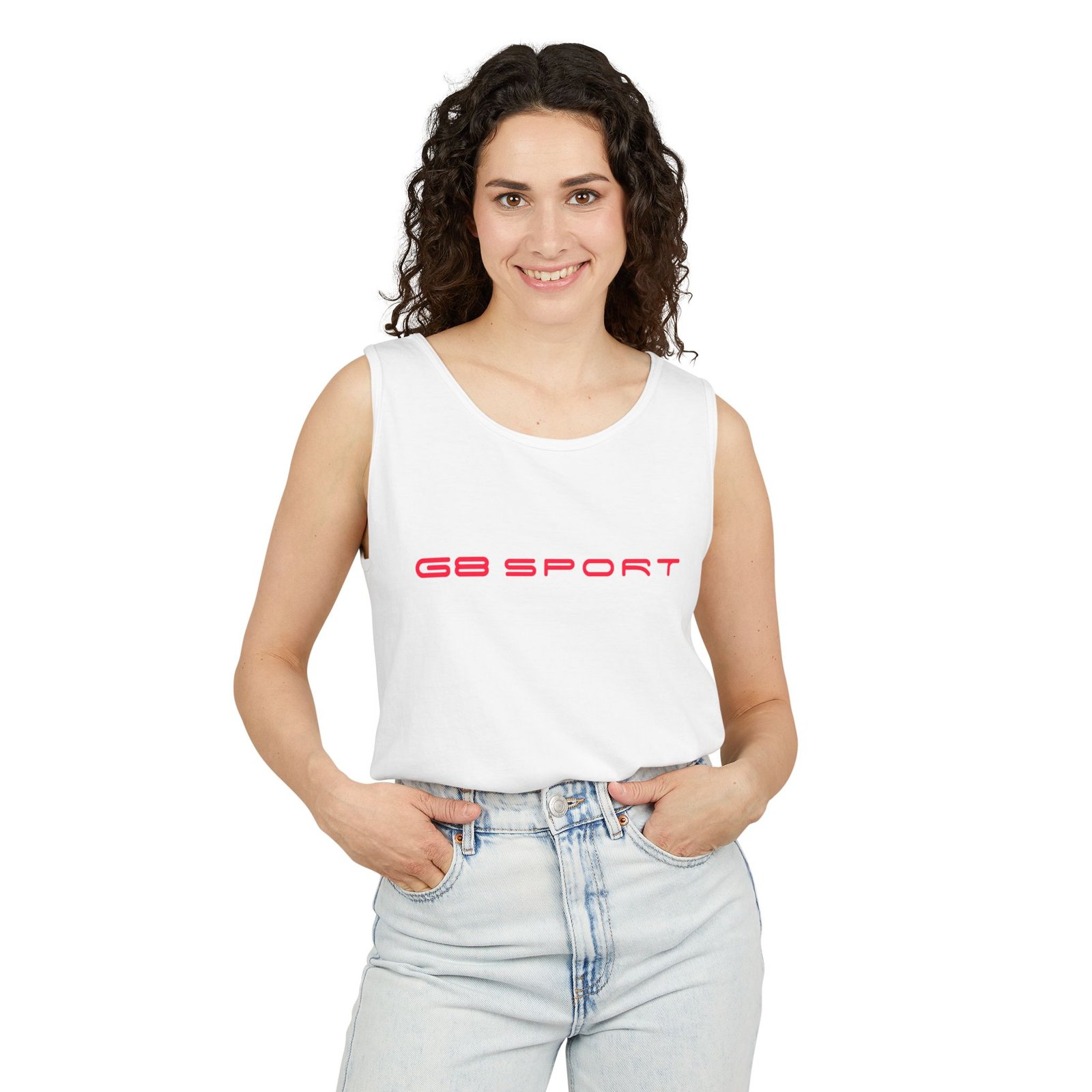 Grand Sport Unisex Garment-Dyed Tank Top - Casual Summer Wear with G8 Sport - Image 7