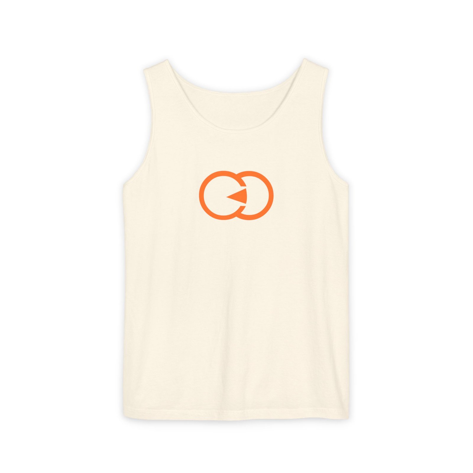 Unisex Garment-Dyed Tank Top with Orange Graphic - Casual Summer Wear with G8 Sport - Image 10