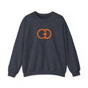 Cozy Unisex Crewneck Sweatshirt with Bold Orange Graphic with G8 Sport