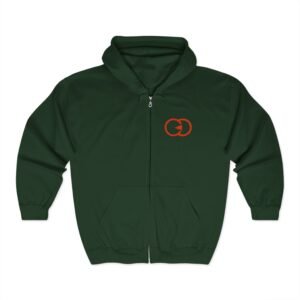 Unisex Heavy Blend Full Zip Hooded Sweatshirt with Dynamic Design – Perfect for Everyday Comfort and Style With G8 Sport