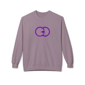 Tee Off in Style Unisex Softstyle Fleece Crewneck Sweatshirt - Modern Purple Design with G8 Sport