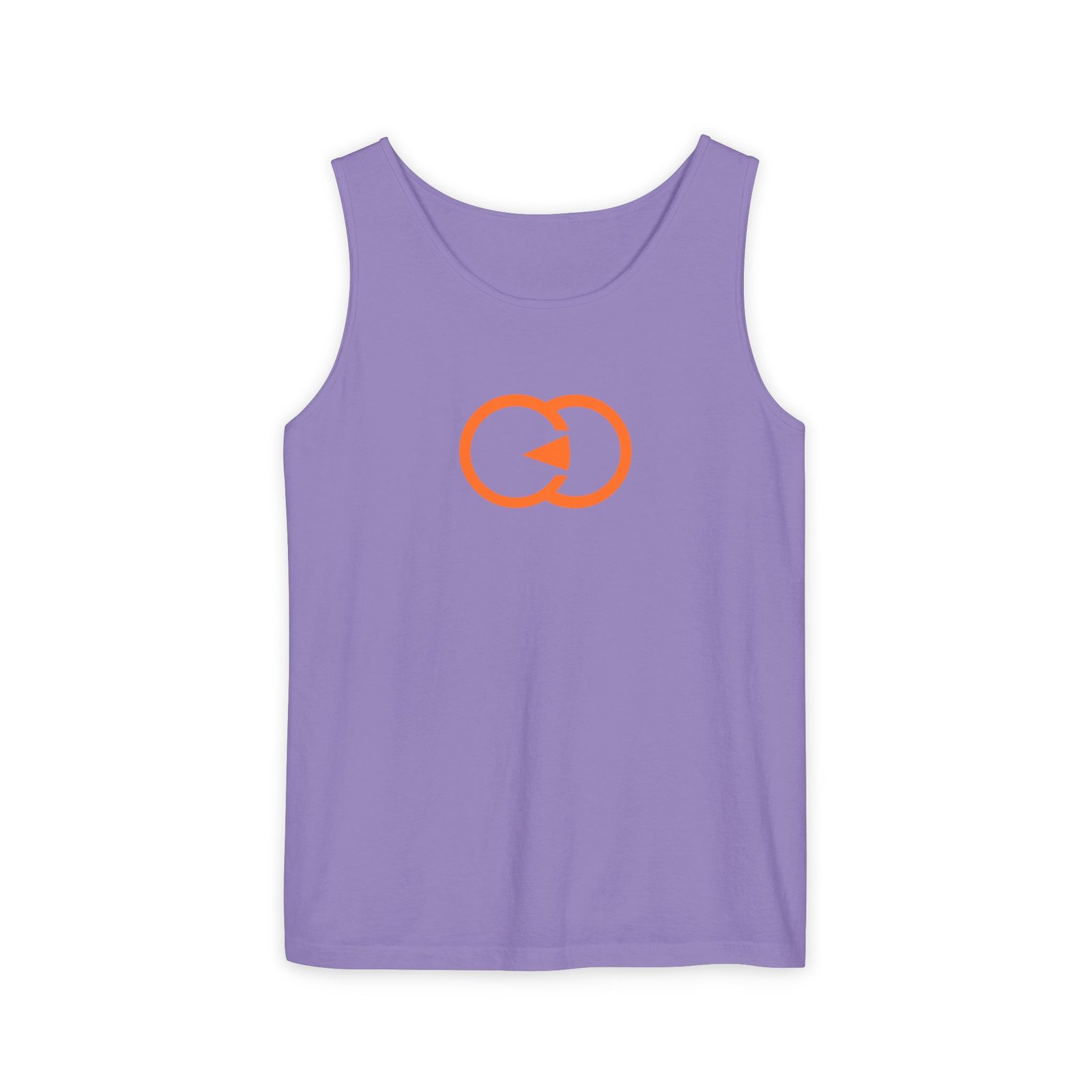 Unisex Garment-Dyed Tank Top with Orange Graphic - Casual Summer Wear with G8 Sport - Image 42