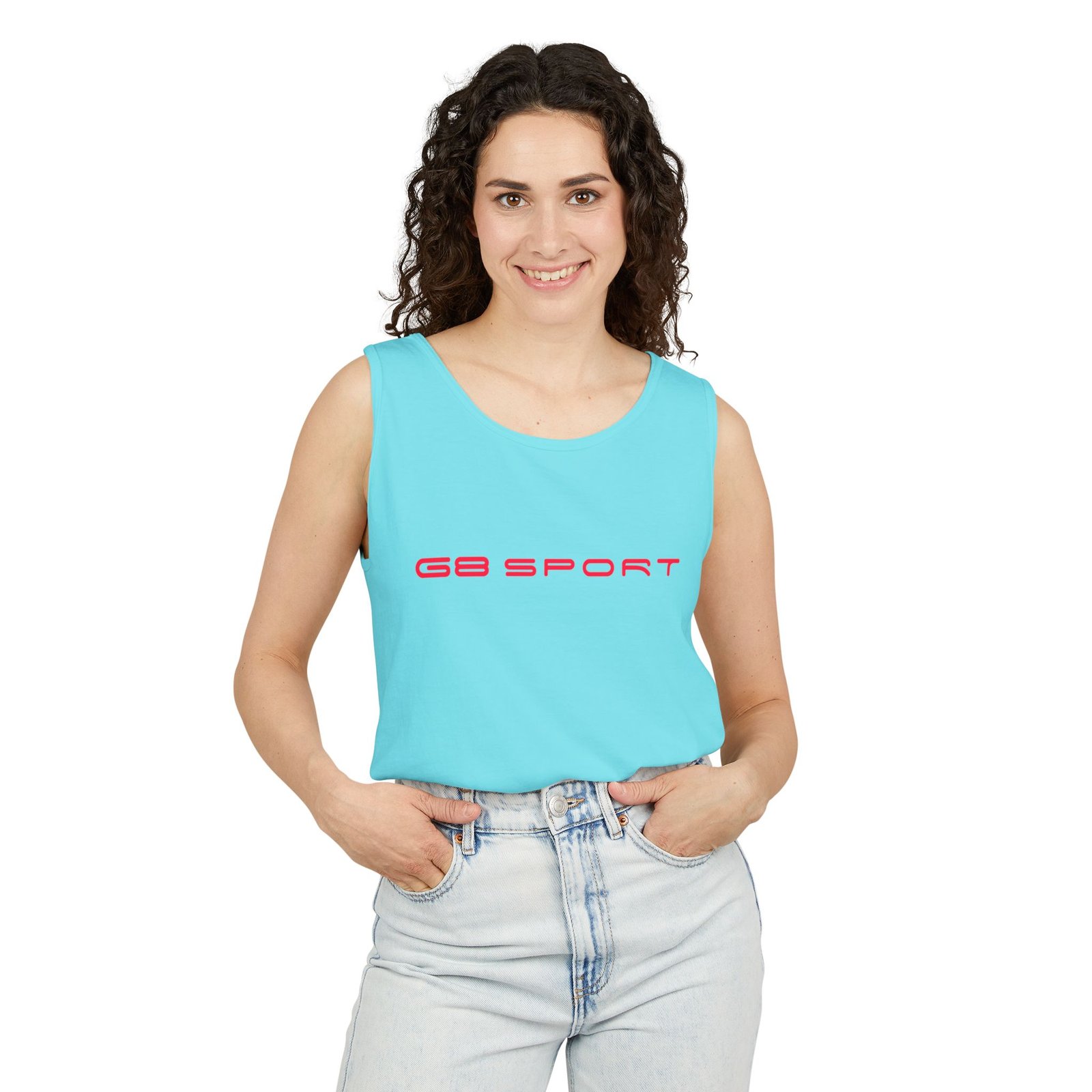 Grand Sport Unisex Garment-Dyed Tank Top - Casual Summer Wear with G8 Sport - Image 15