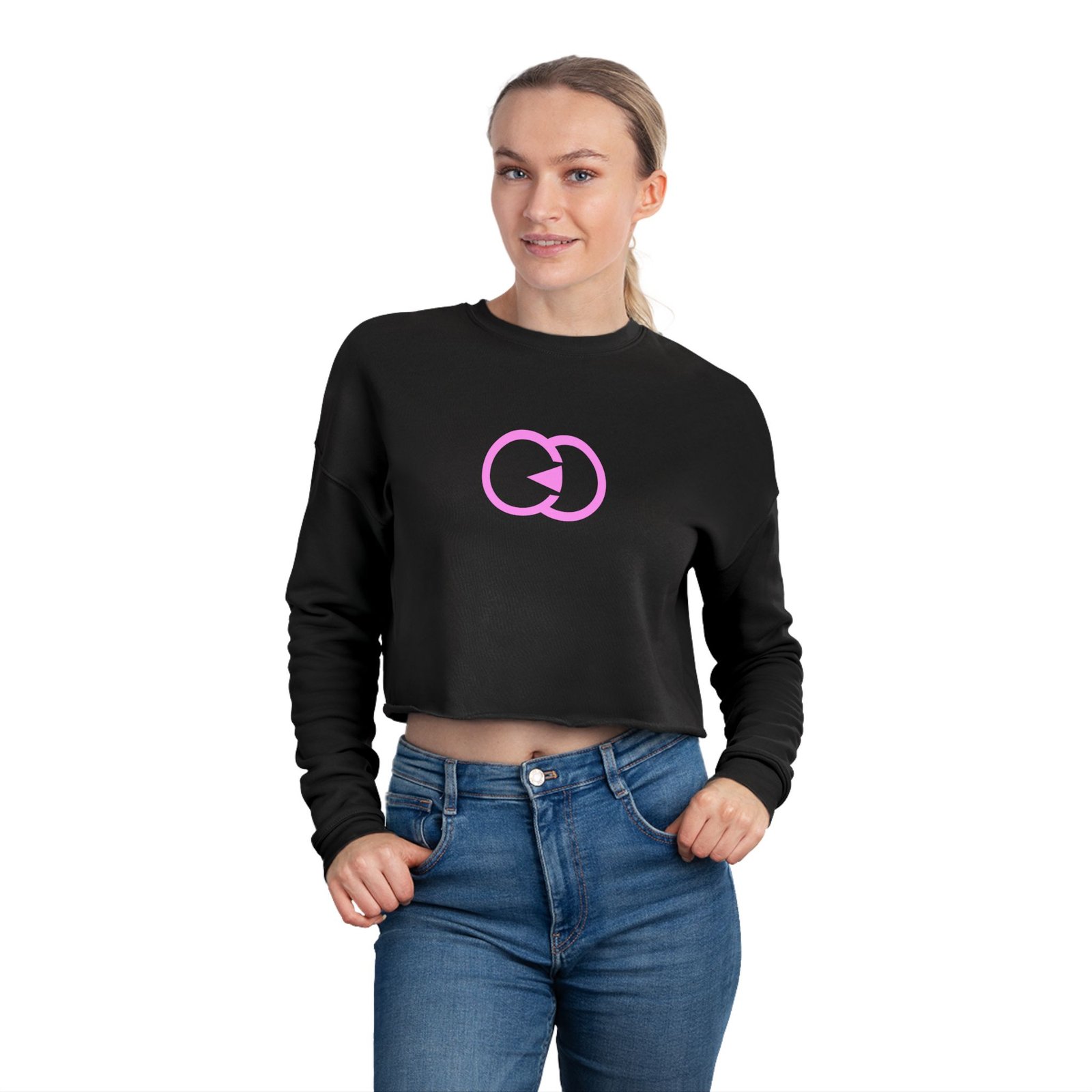 Women's Cropped Sweatshirt with Stylish Pink Graphic - Perfect for Casual Outfits and Gifts with G8 Sport - Image 12