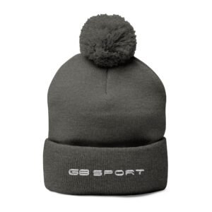 Cozy Pom-Pom Knit Cap with Embroidery for Winter Style with G8 Sport