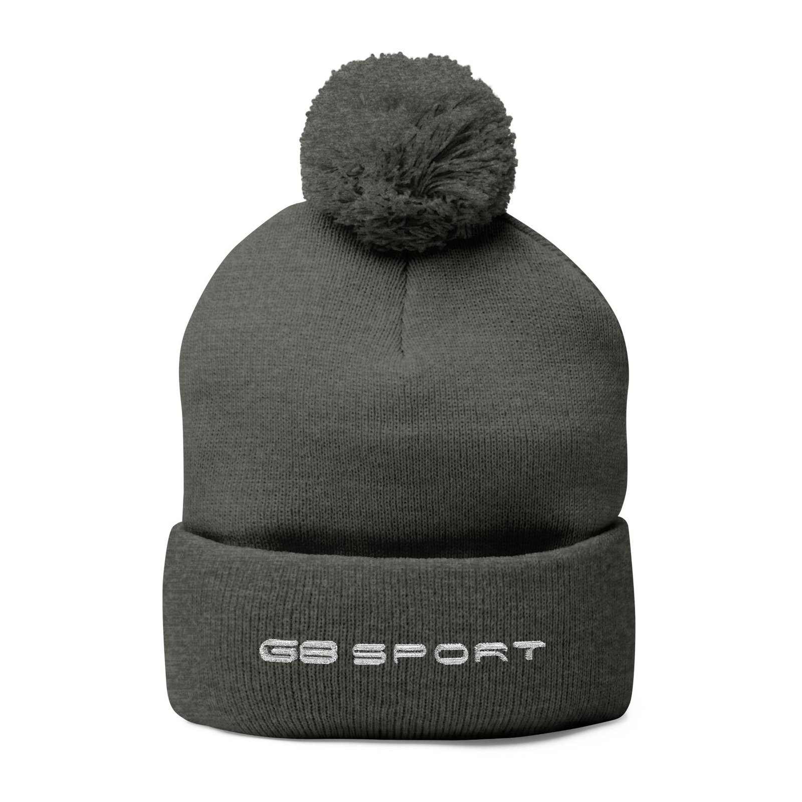 Cozy Pom-Pom Knit Cap with Embroidery for Winter Style with G8 Sport