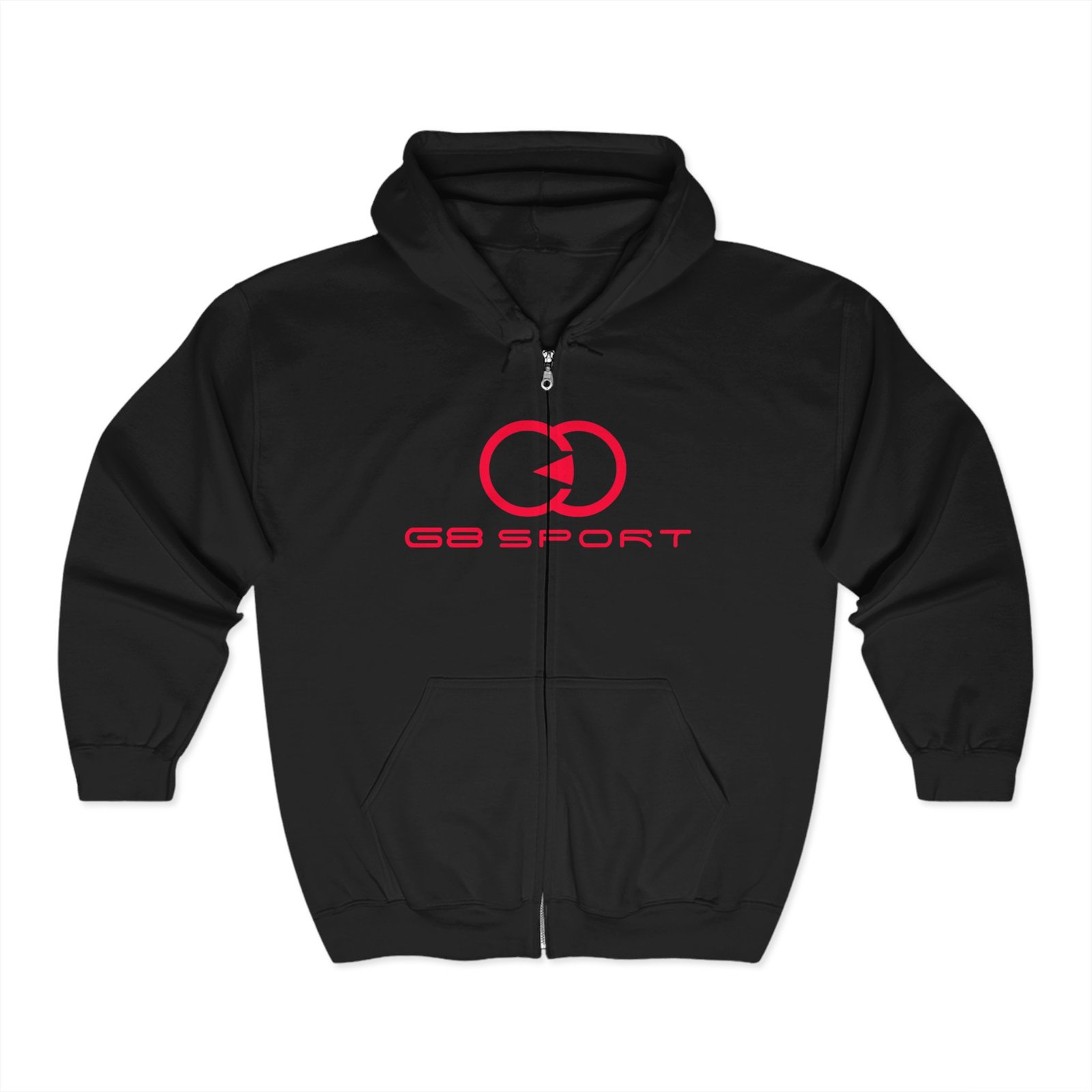 Unisex Heavy Blend Full Zip Hooded Sweatshirt - Stylish Sporty Design With G8 Sport