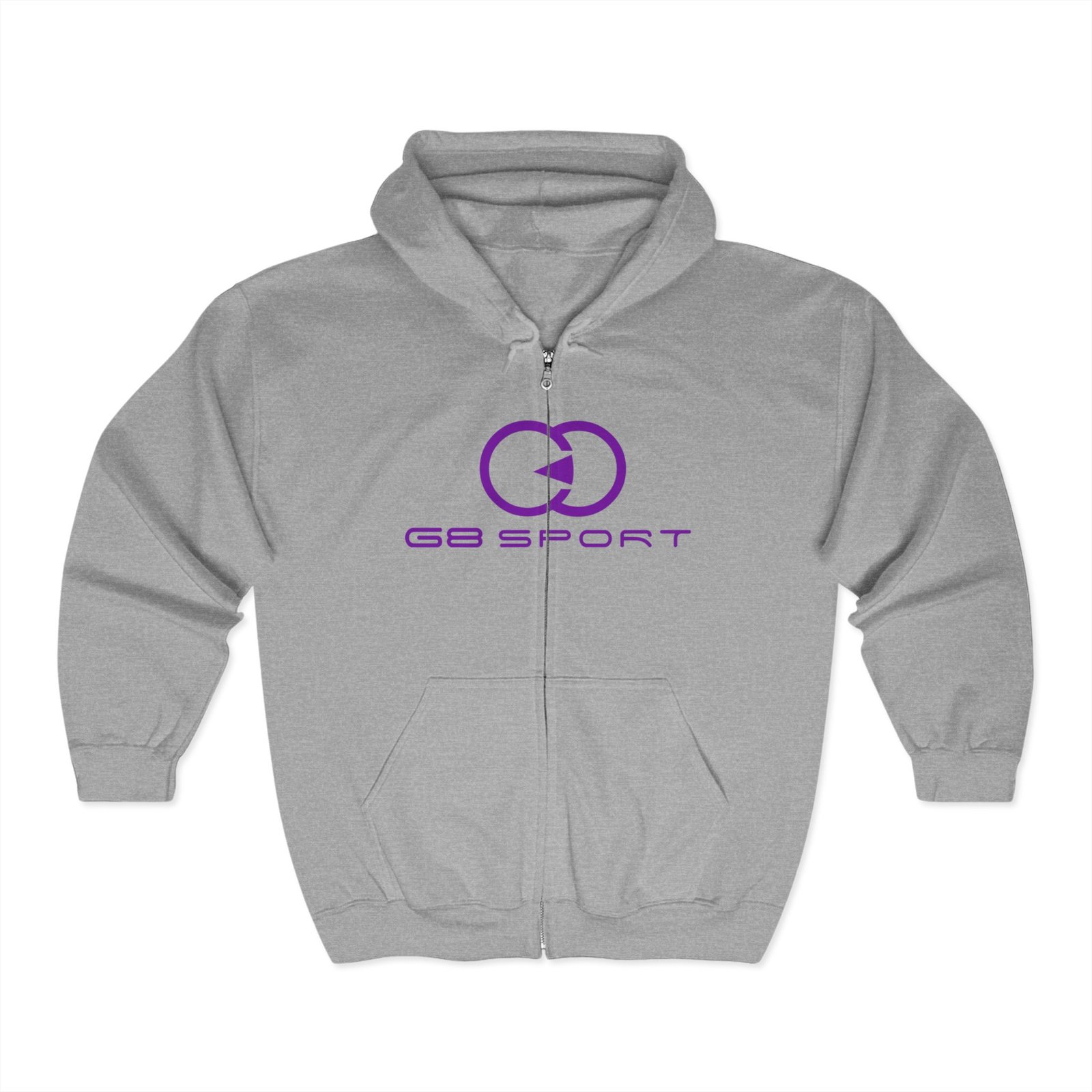Sporty Style Unisex Full Zip Hoodie - Sporty & Stylish Comfort With G8 Sport - Image 3