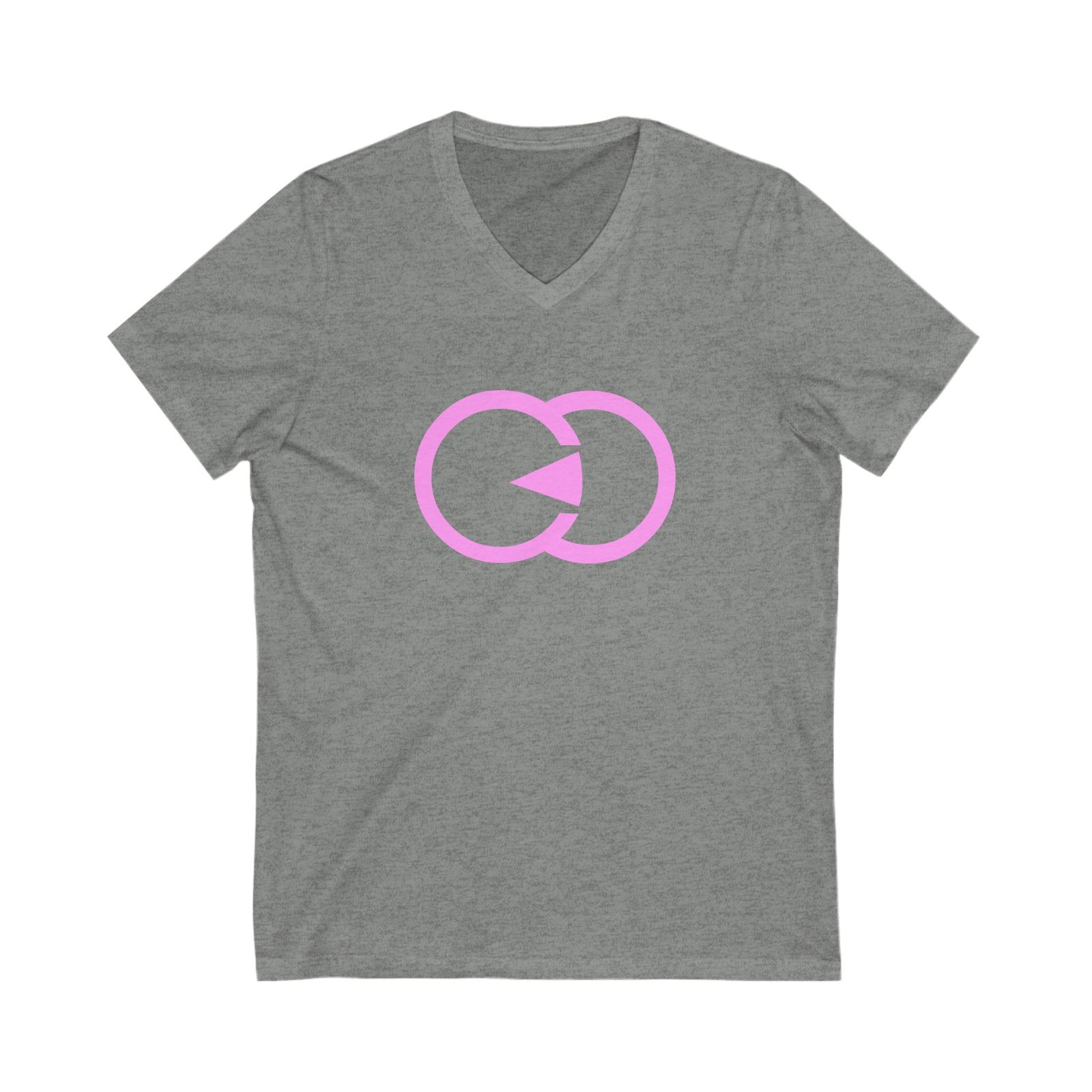 Minimalist Love Symbol Unisex V-Neck Tee With G8 Sport - Image 7