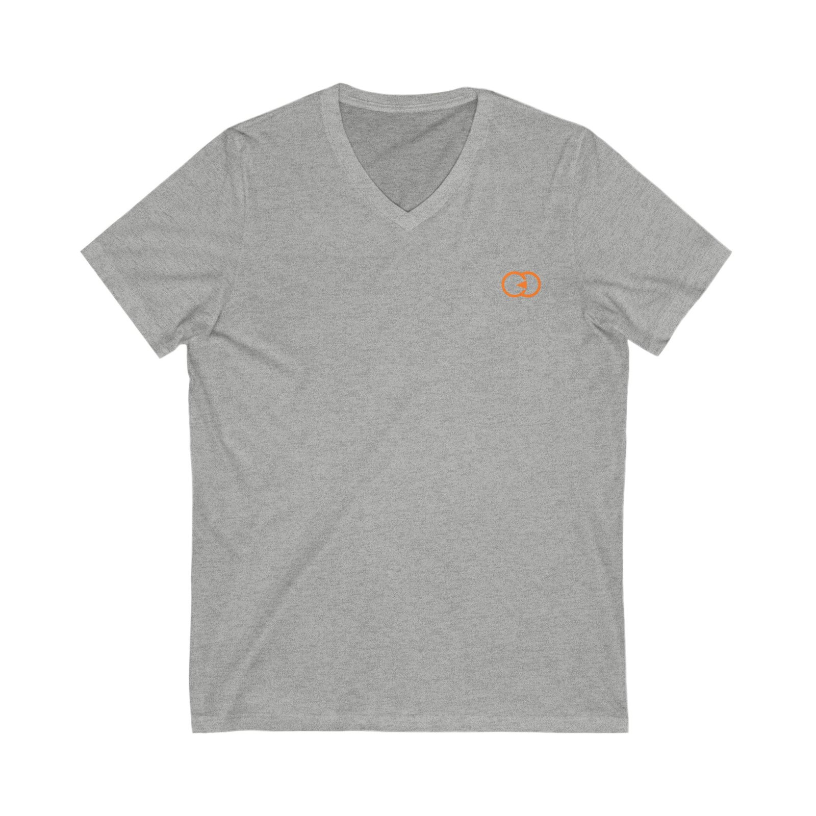 Minimalist Orange Link V-Neck Tee for Casual Wear With G8 Sport - Image 11