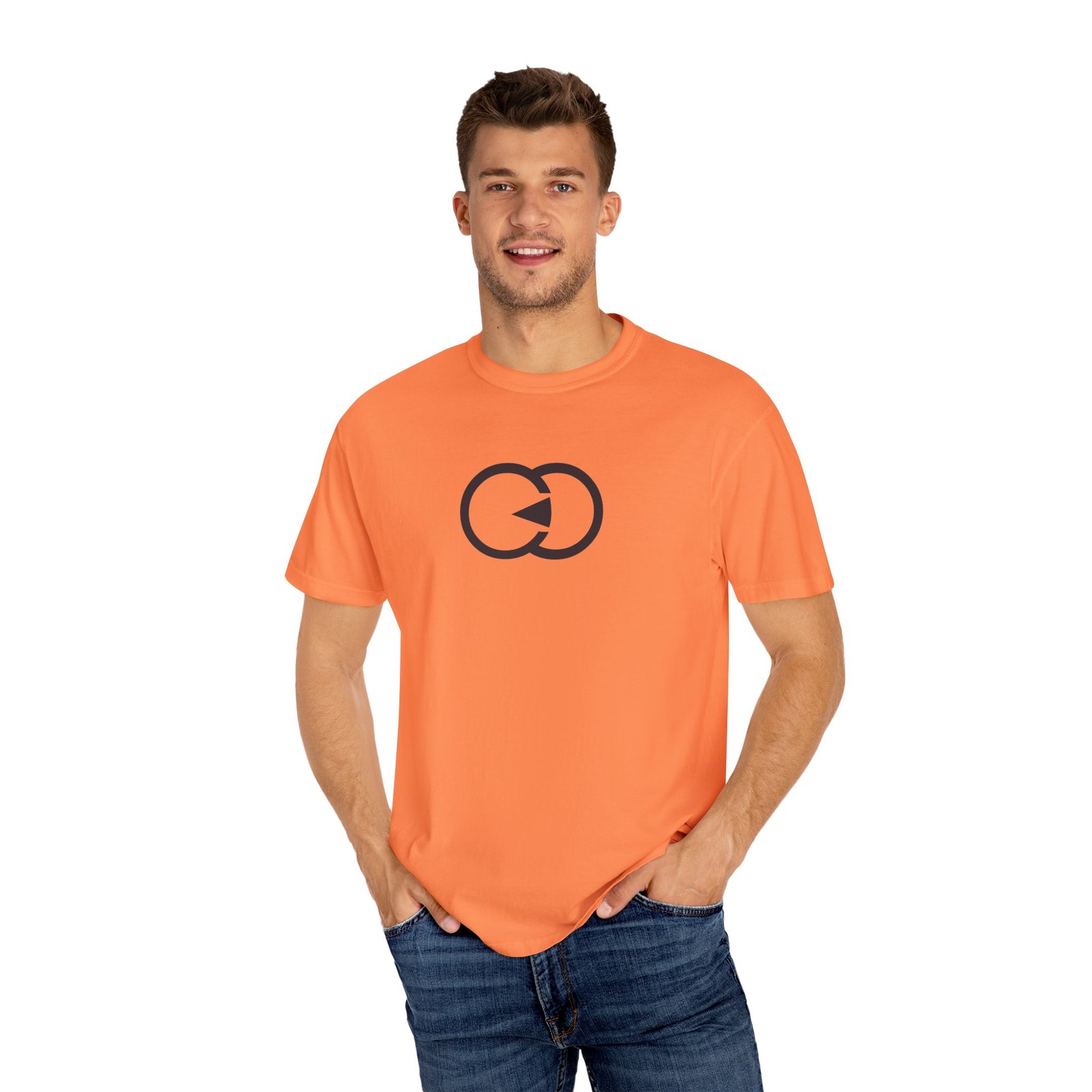 Unisex Garment-Dyed T-Shirt - Minimalist Circular Design with G8 Sport - Image 12