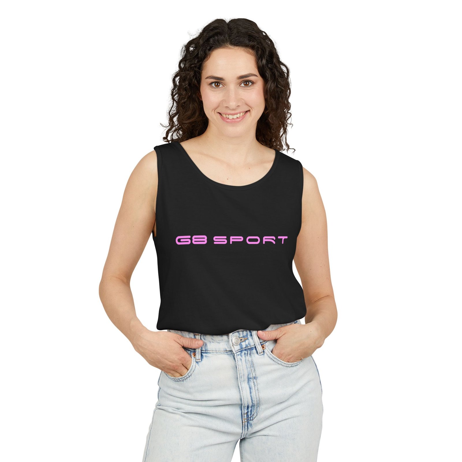 Sunkissed Basic Sport Unisex Garment-Dyed Tank Top - Casual Summer Wear with G8 Sport - Image 31