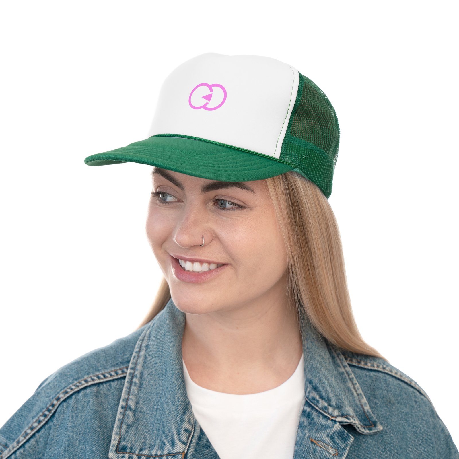 Stylish Pink Logo Trucker Cap - Perfect for Outdoor Adventures and Casual Days with G8 Sport - Image 12