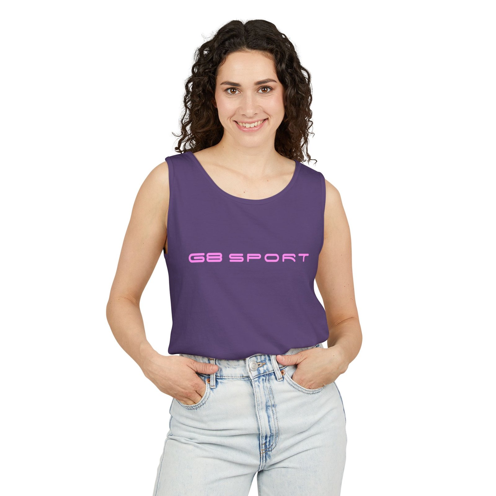 Sunkissed Basic Sport Unisex Garment-Dyed Tank Top - Casual Summer Wear with G8 Sport - Image 35