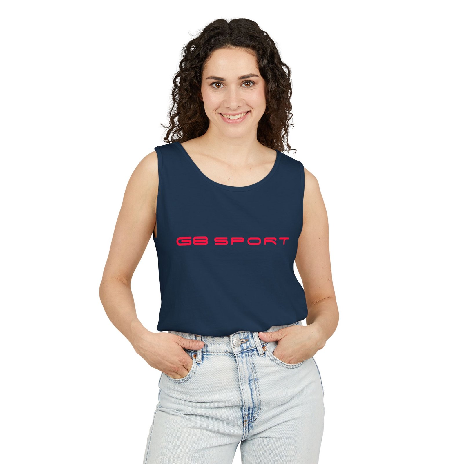 Grand Sport Unisex Garment-Dyed Tank Top - Casual Summer Wear with G8 Sport