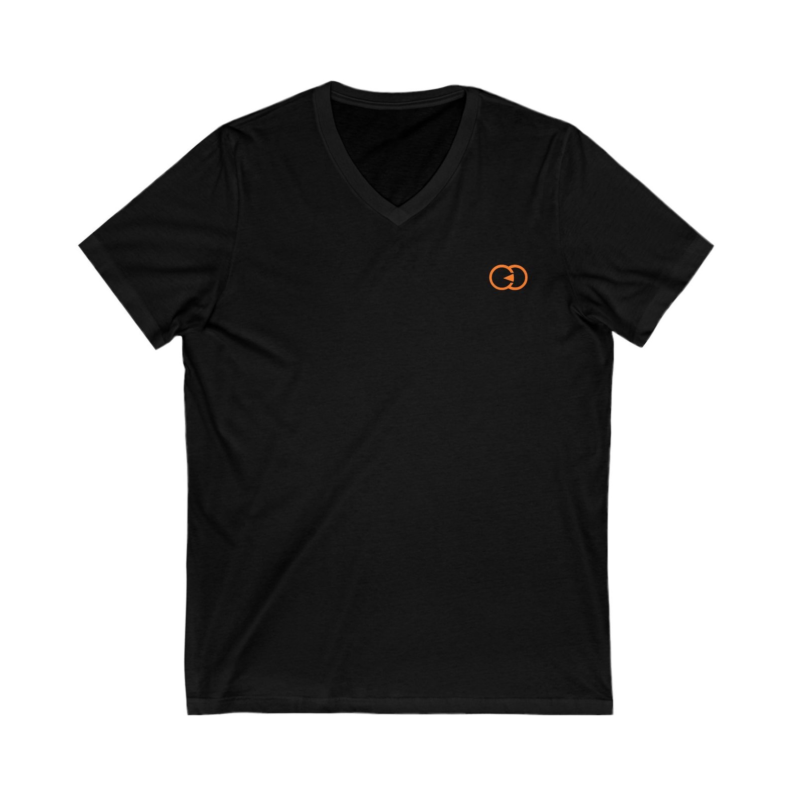 Minimalist Orange Link V-Neck Tee for Casual Wear With G8 Sport - Image 9