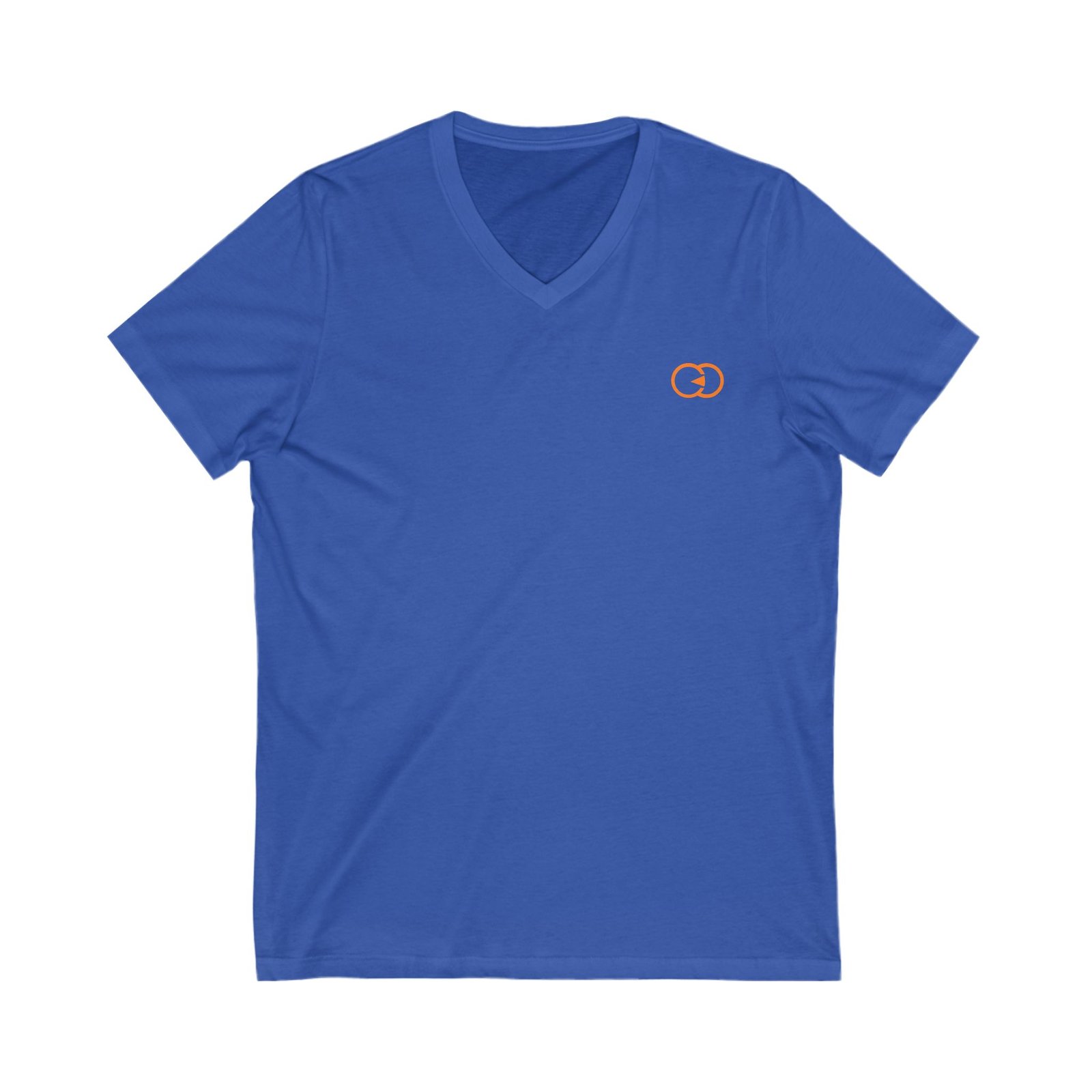 Minimalist Orange Link V-Neck Tee for Casual Wear With G8 Sport - Image 13