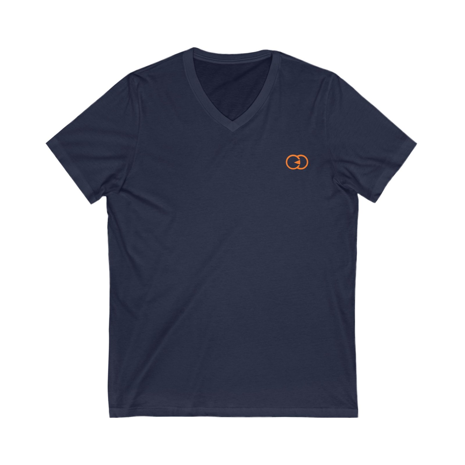Minimalist Orange Link V-Neck Tee for Casual Wear With G8 Sport - Image 19