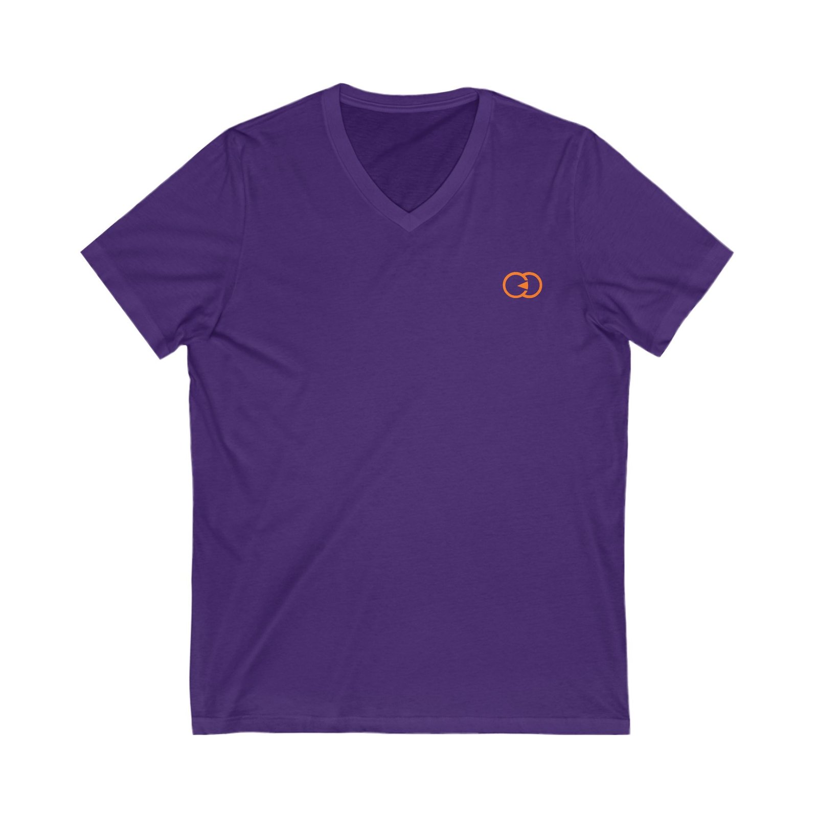 Minimalist Orange Link V-Neck Tee for Casual Wear With G8 Sport - Image 21