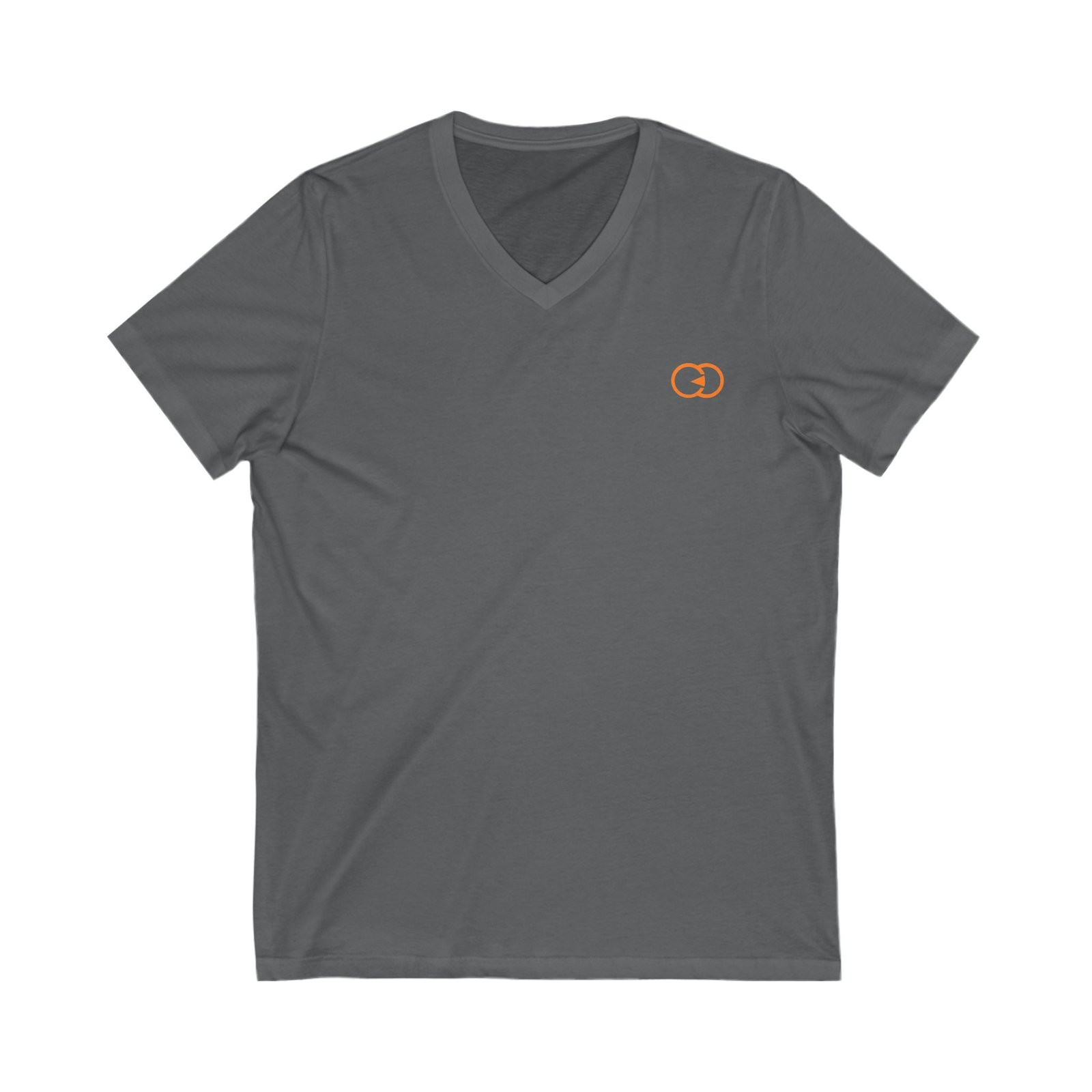 Minimalist Orange Link V-Neck Tee for Casual Wear With G8 Sport