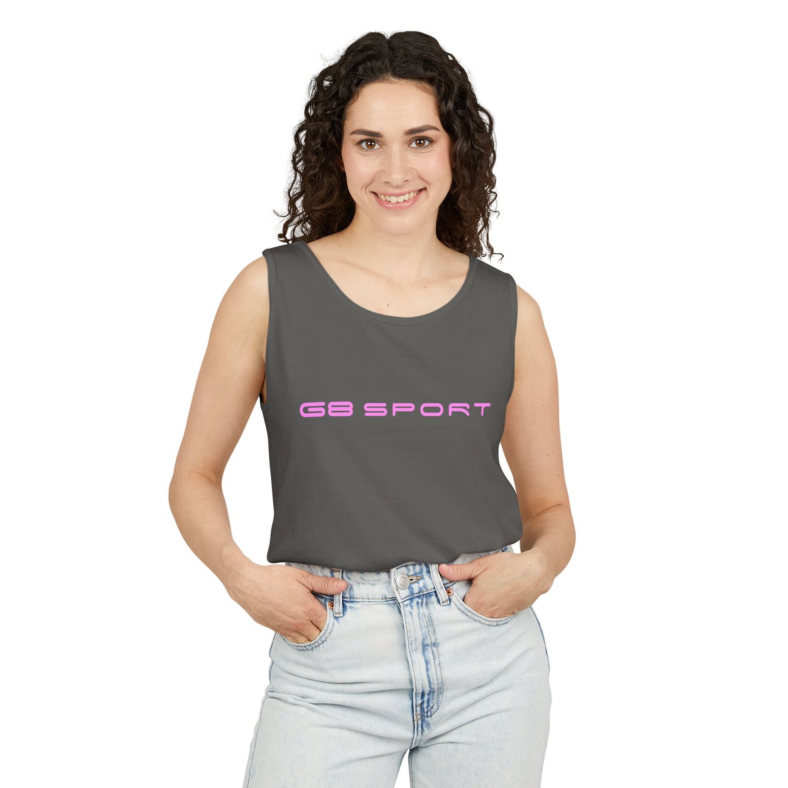 Sunkissed Basic Sport Unisex Garment-Dyed Tank Top - Casual Summer Wear with G8 Sport - Image 11