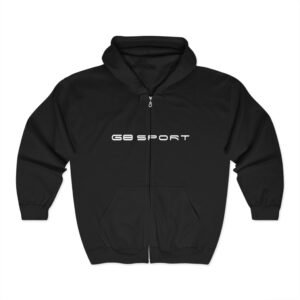 Sporty Unisex Hoodie with Logo - Comfortable Full Zip Sweatshirt With G8 Sport
