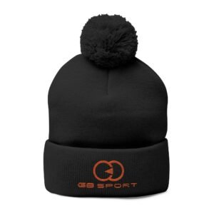 Cozy Pom-Pom Knit Cap with Embroidery - Stylish Winter Accessory for Sports Enthusiasts with G8 Sport