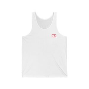 Minimalist Unisex Jersey Tank with Red Graphic | Casual Summer Wear with G8 Sport