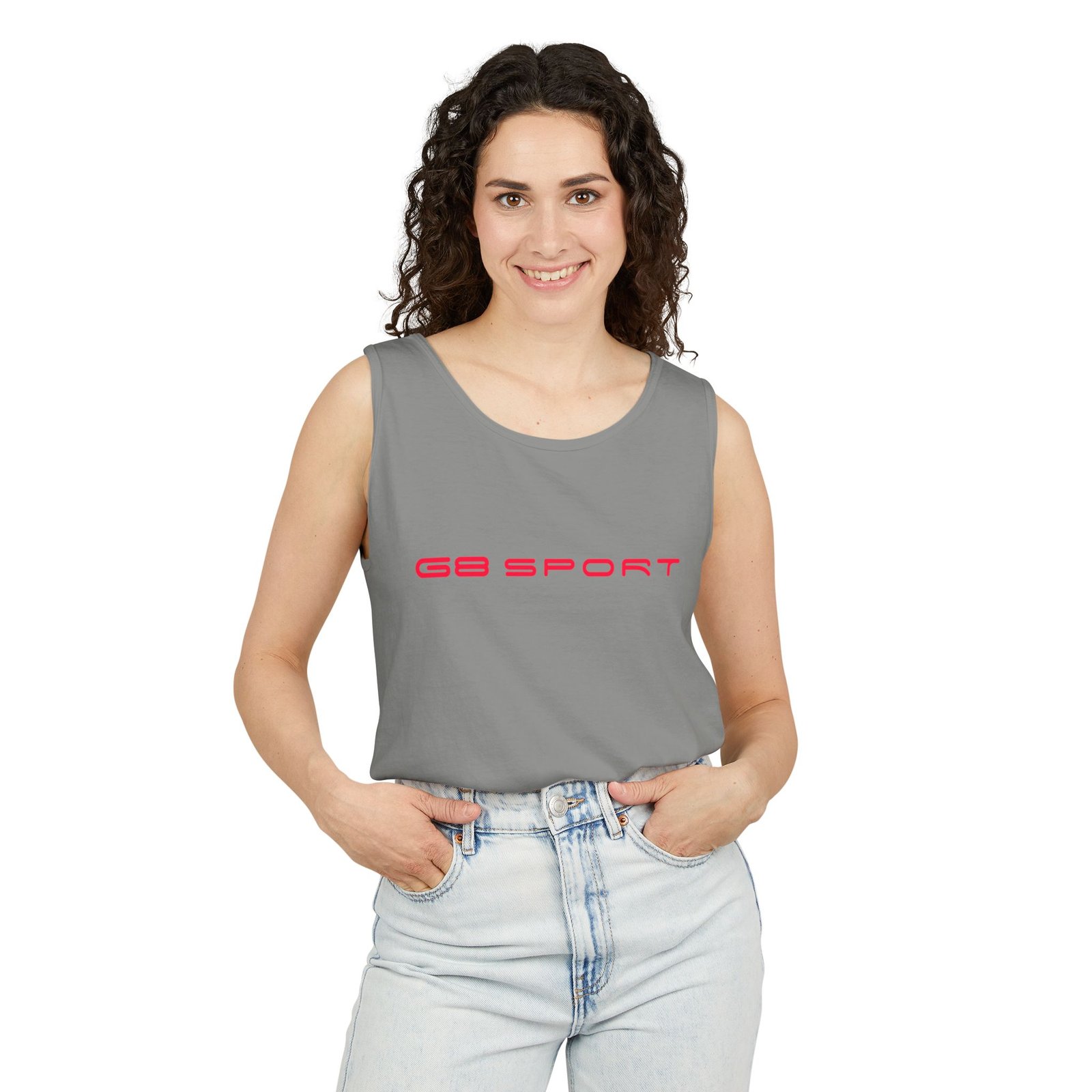 Grand Sport Unisex Garment-Dyed Tank Top - Casual Summer Wear with G8 Sport - Image 27